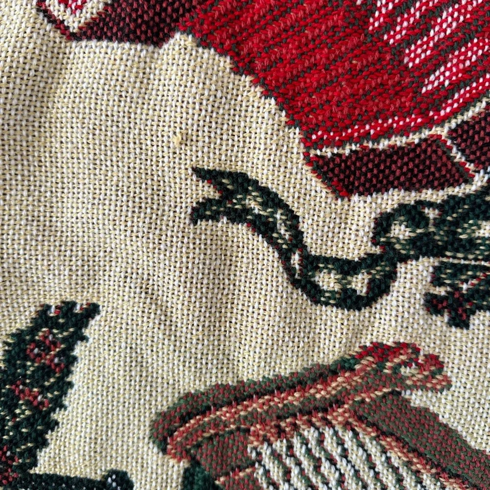 Joy to The World 100% Cotton Blanket Christmas Holiday